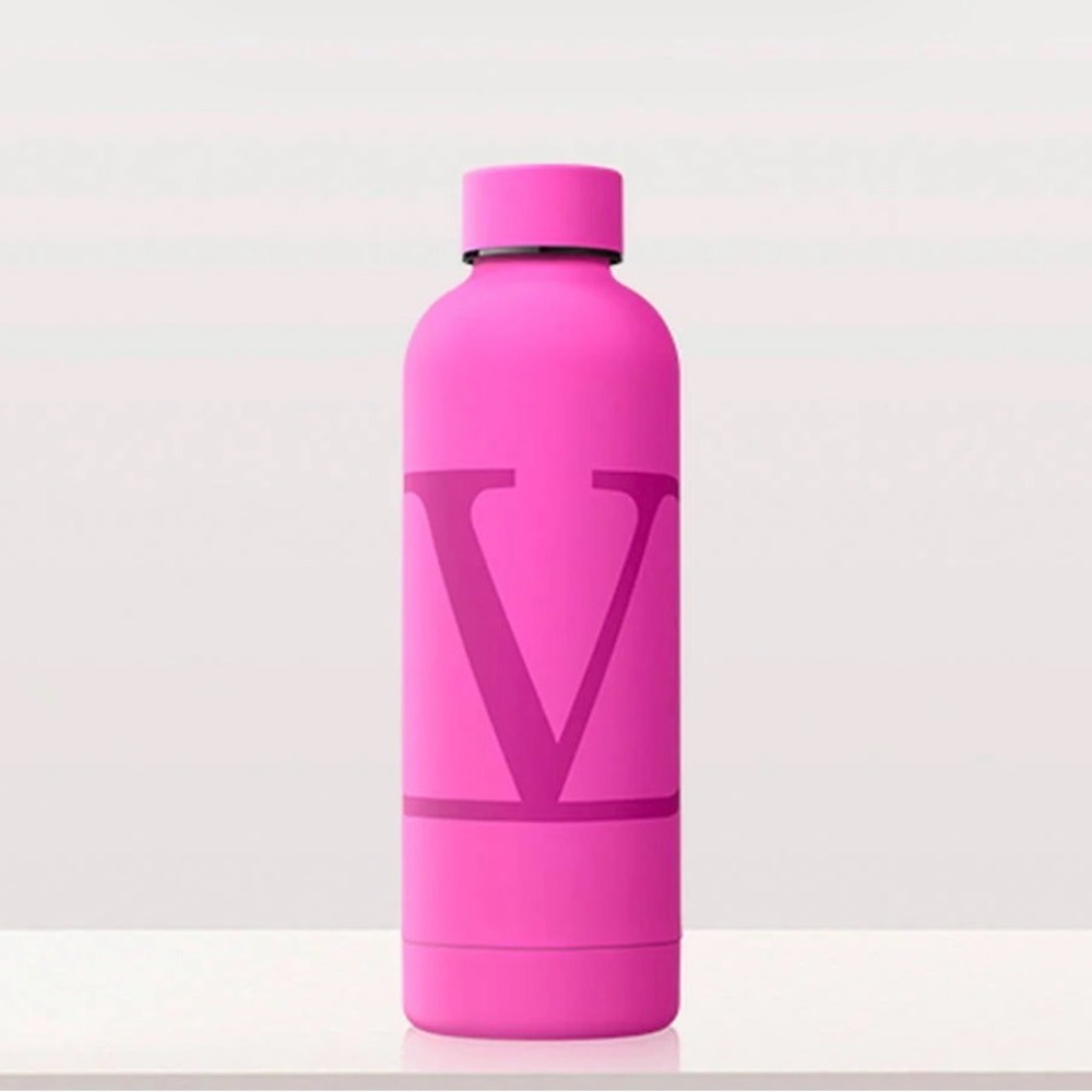 Pink Valentino V Logo Water Bottle & Puffer Gloss - Picture 2 of 8